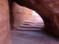 Acient staircase in Petra